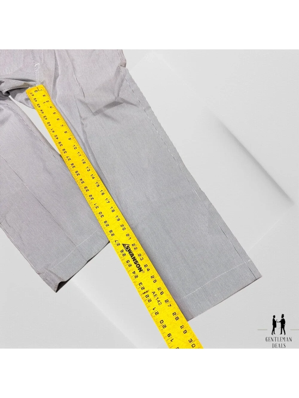 Polo Ralph Lauren Pants Mens 34x29 Blue Seersucker Chino Slacks Trouser Slim Fit